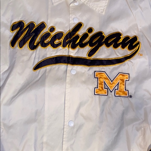 Vintage University of Michigan wind breaker Size:L - Picture 2 of 4